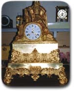 Antique French mantel clock restored